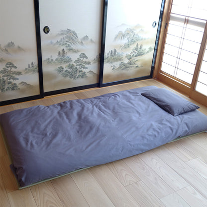 Lençol de Algodão Orgânico para Shiki Futon Japonês (Colchão de Futon), Lençol para Shikifuton Japonês para Futons de Todos os Tamanhos, de Solteiro Pequeno a Queen e Futons Personalizados