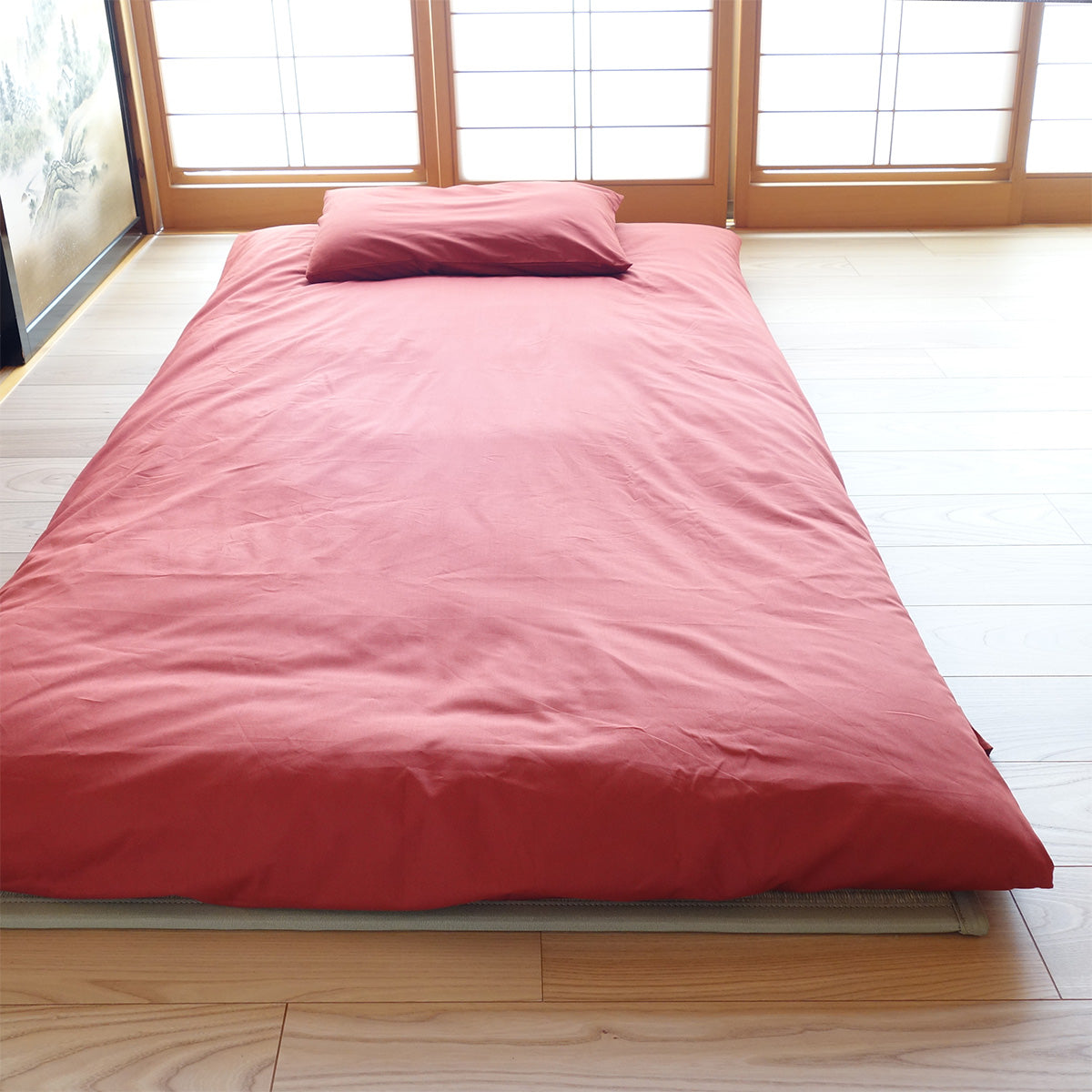 Lençol de Algodão Orgânico para Shiki Futon Japonês (Colchão de Futon), Lençol para Shikifuton Japonês para Futons de Todos os Tamanhos, de Solteiro Pequeno a Queen e Futons Personalizados