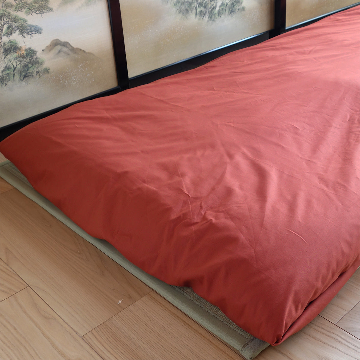 Lençol de Algodão Orgânico para Shiki Futon Japonês (Colchão de Futon), Lençol para Shikifuton Japonês para Futons de Todos os Tamanhos, de Solteiro Pequeno a Queen e Futons Personalizados