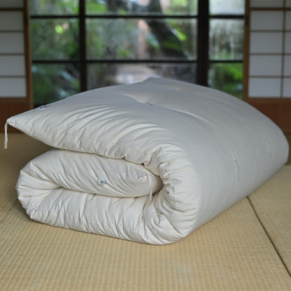 GOTS Certified Custom Size Japanese Futon Mattress, Artisan Handmade