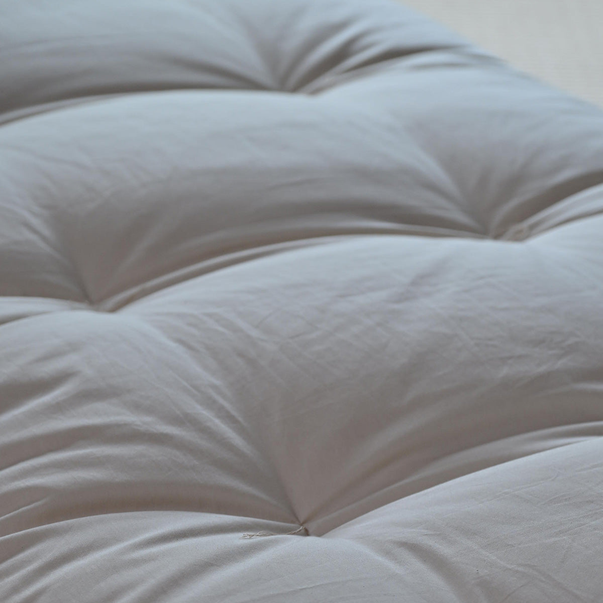 Colchão de Futon Japonês com Certificação GOTS, Artesanal (Tecido: Algodão Orgânico, Enchimento: 100% Algodão Orgânico)