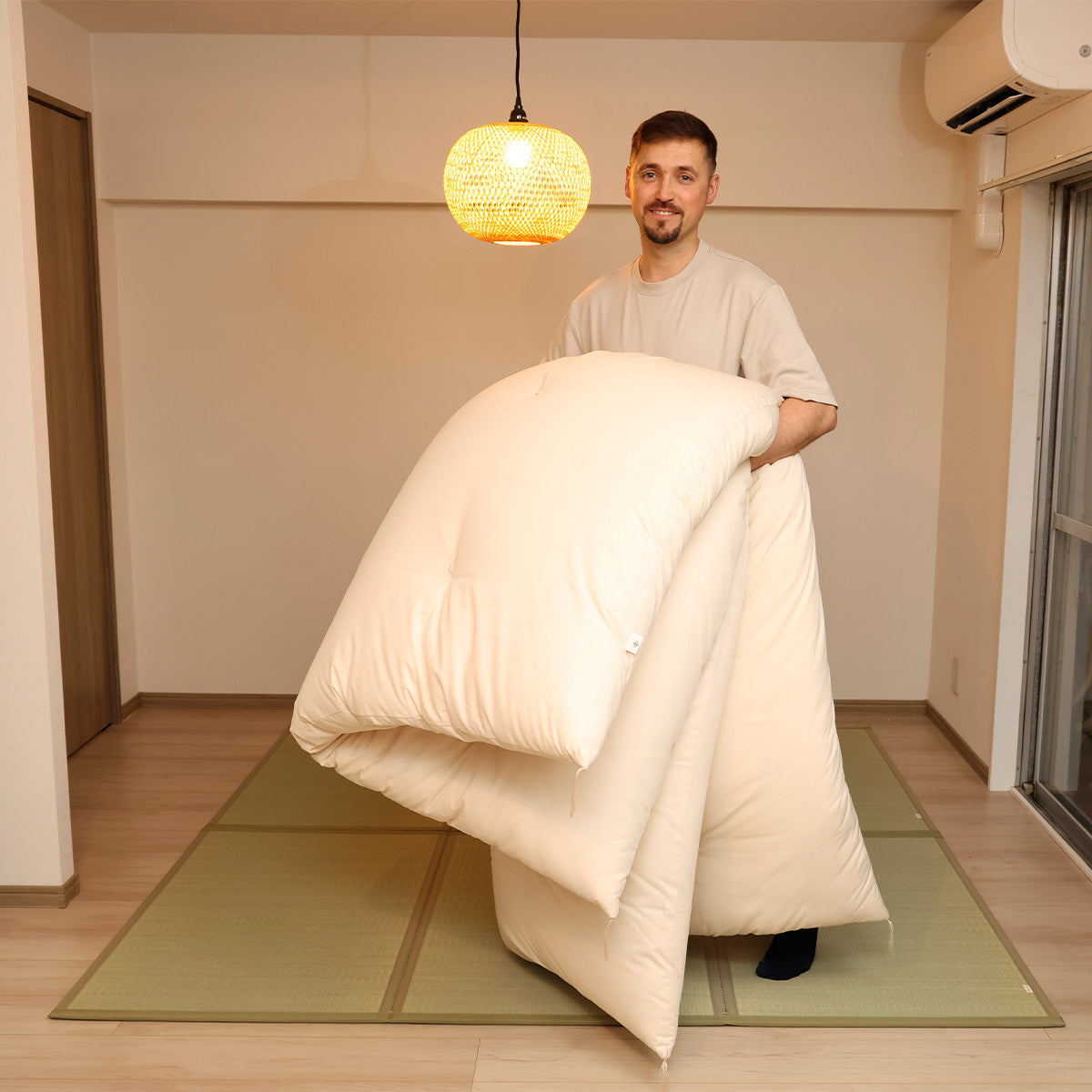 GOTS Certified Custom Size Japanese Futon Mattress, Artisan Handmade