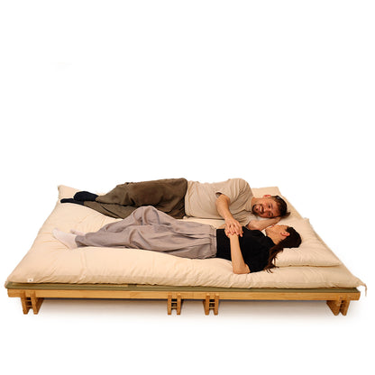 GOTS Certified Custom Size Japanese Futon Mattress, Artisan Handmade