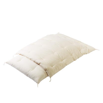 GOTS Certified Japanese Futon Mattress, Artisan Handmade, Baby Size, Baby Crib, Baby Cot (Fabric: Organic Cotton, Filling: Organic Cotton 100%)