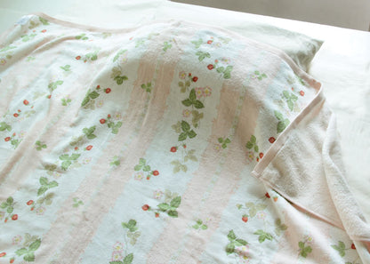 Manta de Toalha Imabari (Towelket) - WEDGWOOD Wild Strawberry Azul