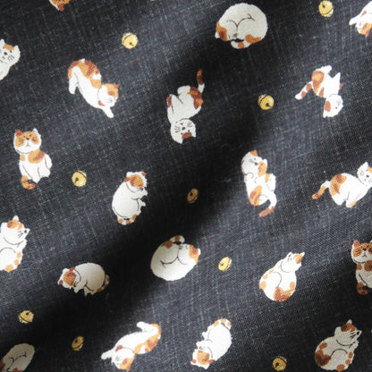 Futon Mattress Cover  Suzuneko-Cat and Bell Pattern