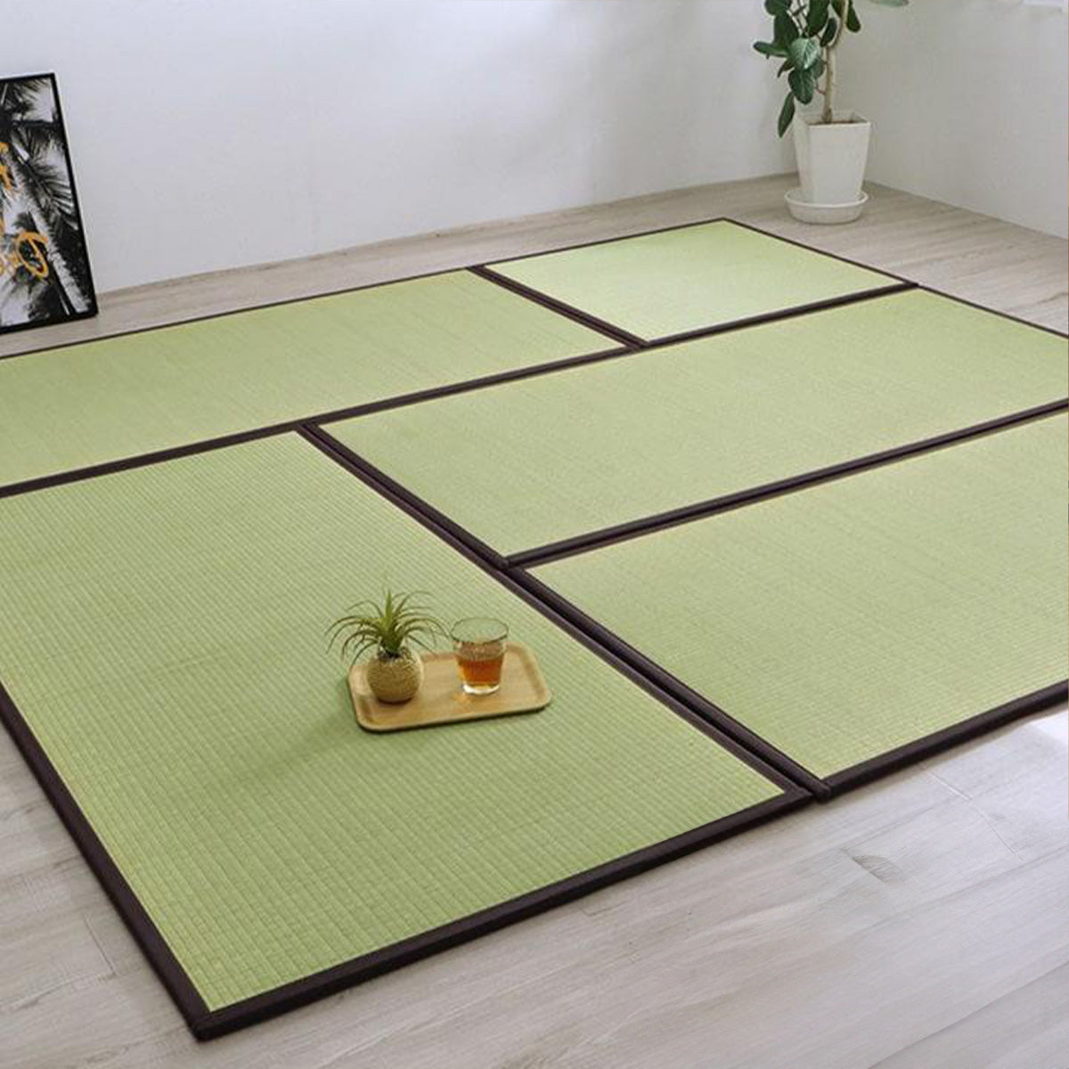 Unit Tatami Mats  - Tenryu - Brown Rim Lightweight Type