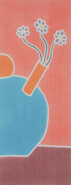 Artist-Designed Tenugui Hand Towel /Vase #2