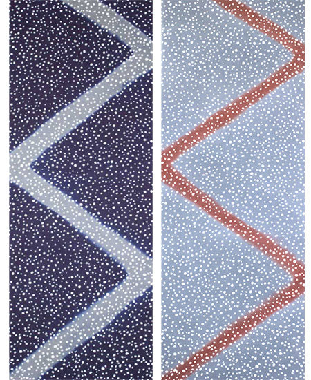 Snowy mountain path (Navy)